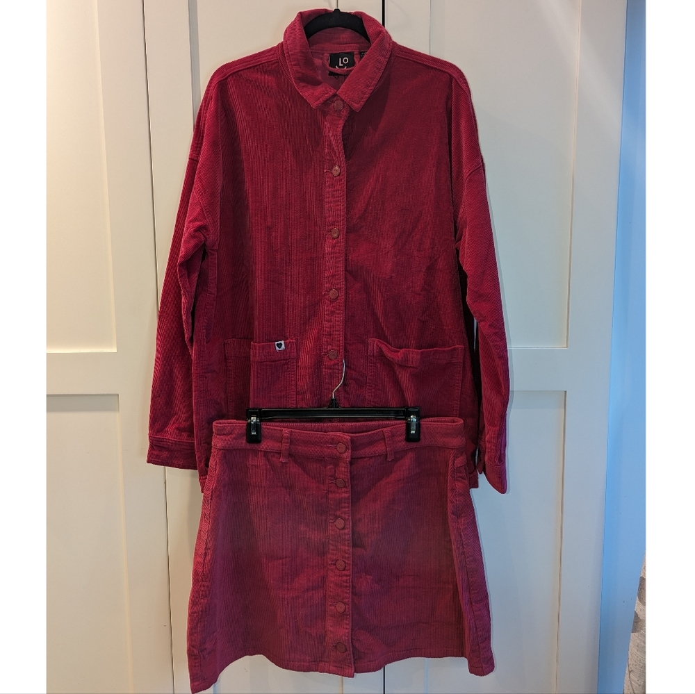 Lazy Oaf Chore Jacket - Pink Cord - Picture 5 of 6